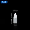 Plastic Dropper Bottle Empty Plastic Squeezable Eye Liquid Dropper Bottles with Childproof Cap Eye Dropper Bottle for Solvents, Essence, Eye drops, Saline