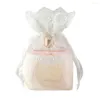 Gift Wrap 3pcs Lace Drawstring Bag Small Bulk Storage Cloth Handbag Soap Candy Party Favours