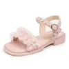 Sandalen kinderen meisjes sandalen zomer zoete wind prinses kanten parelschoenen kinderen strandschoenen