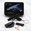 Decorative Objects Figurines Alloy Empire 1 3 Glock Keychain Jedi Survival Pistol Model Ornaments High Simulation Detachable Soldier Equipment 230508