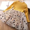 Girl's Dresses Girls Autunm Winter Long Sleeve Dress Kids Wedding Birthday Party Tutu Princess Dresses Children Clothing Casual Wear Vestidos 230508