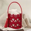 Emballage cadeau 4 pièces Chine mariage rouge sac à main boîte main sac fourre-tout accessoires de demoiselle d'honneur