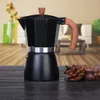 コーヒーポット150ml 300mlビンテージハンドルウッドエスプレッソメーカーMoka Pot Italian Coffee ToolsキッチンコーヒーアクセサリーP230508