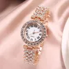 Kvinnors klockor lyxiga kvinnor mode och armband set damer kvinnlig klocka Montre femme relogio zegarek damski 230506