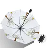 Parapluies Manuel 8 os léger pliant impression parasol portable parasol protection solaire protection UV imperméable 230508