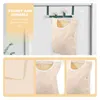 Storage Bags Wall Hanging Baskets Mesh Laundry Mounted Hamper Canvas Bag Durable Pouches Dormitory Multi-functional