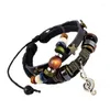 Charm Armbänder Musiknote Rindsleder Armband Bead Armband verstellbar für Frauen