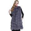 Women's Fur Plus Size Womens Vest Mid Length Winter Faux Women Coat