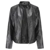 Damesjassen los pu faux lederen jas dames klassieke moto biker herfst winter dame basic plus size dames bovenkleding jas