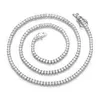 925 Sterling Silver Tennis Chain Diamond Necklace High Jewelry 3mm - 10mm Classic