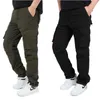 Pantalones de invierno para hombre, forro polar grueso, cálido, elástico, militar, SoftShell, impermeable, informal, táctico, de talla grande 4XL