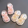 Sandales d'été à fleurs pour bébés enfants, sandales à sangle à boucle solide, chaussures de plage antidérapantes pour bébés garçons et filles