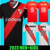 CARRASCAL 23 24 RIVER PLATE Home Soccer Jerseys THIRD BLACK 120th Anniversary Camiseta PEREZ ROMERO DE LA CRUZ 2023 2024 AWAY Football concept shirt M.SUAREZ J.ALVAREZ