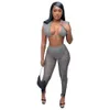 Två stycken mesh leggings set Crop Tops Sheer Pants Summer Women Outfits Y2K kläder Kvinnliga rave party bär kvinnor sommarkläder gratis frakt 9840