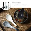 Set di stoviglie 3 pezzi Cucchiaio da zuppa asiatico Ramen Cucchiai grandi in ceramica giapponese in ceramica carina
