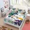 Set 3d Toucan Ocean Fitted Sheet Set King Queen Double Full Size Bed Linen Set 25cm Deep