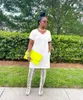 Casual Dresses MOOVOOK 2023 Summer Pencil Skirt V-neck Solid Color Short Sleeve Low Waist Loose Slim Fit Fashion Jumpsuit