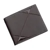 Wallets Portable Horizontal Daily Fashion Card Holder Three Fold Soft Large Capacity Short Type Men Wallet Travel Coin Purse PU Leather