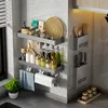 Organisation Mur Porte À Épices Mural Étagère À Épices Armoire De Cuisine En Acier Au Carbone Assaisonnement Étagère De Rangement Condiment Conteneur Rack Cuisine