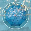 Umbrellas Female Portable Umbrella Folding Wind Resistant High Quality Parasol Uv Protection Paraguas Plegable Mujer Daily Supplies Gift 230508