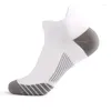 Men's Socks 3 Pairs Men Women Sports Compression Running Protector Ankle Protection High Elastic Pressure Boat Short