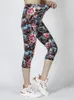 Damen-Leggings LJCUIYAO Push-Up Bedruckte Sexy Strumpfhose Lässige Passform Die meisten Größen Kurze Hose Elastische Damen Caprihose Dropship