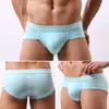 Men's Shorts Hirigin New Fashion Pure Cotton Men Sexy Bulge Briefs Solid Color Mid Waist Boxer Triangle Trunks Casual Breathable Underpants Y23