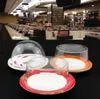 غطاء بلاستيكي لأدوات المطبخ من السوشي بوفيه النقل حزام قابلة لإعادة الاستخدام الشفافية لوحة الغذاء غطاء مطعم إكسسوارات مطعم FY5586 BB0508