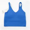 ヨガの衣装のルルスレモンU字型ブラジービューティータイプバックアラインタンクトップジム服女性カジュアルランニングヌードタイトスポーツブラフィットネス