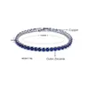 Chaîne De Luxe 4mm Cubique Zircone Tennis Bracelets Glacé Cristal De Mariage Pour Femmes Hommes Or Argent Couleur 230508