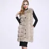 Women's Fur Plus Size Womens Vest Mid Length Winter Faux Women Coat