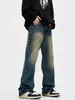 Men's Jeans 2023 new American hiphop jeans Gradient Men Casual Cool High Street European Stylish Harajuku Retro Unisex Kpop Fashion Trouser Z0508
