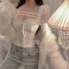 Kvinnors T-skjortor Temperament Socialite Short Sexig Tight Sticked Leggings Top Lace White T-shirt Inside Match Outside Wear