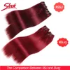 Hårbulks Sensiga brasilianska rakbrun färg 4 och röd 99J Natural Weave Human 4 Bundles Deal 190 gram per parti 230508