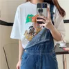 Женская футболка в японском стиле мультфильм каваи, печатная, женская футболка, повседневная уличная одежда Ulzzang Cotton Summer Graphic Смешная футболка для женских топов 230508