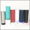Tumblers 500Ml Sublimation Wireless Speaker Tumbler Blue Tooth Straight Double Wall Stainless Steel Water Cup With Seal Lids Drop De Dhbht