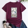 T-shirt feminina The Gardener Tarot T-shirt Planta Estética Mom de Presente Camise