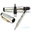 Svart harts Rollerball Pen NiB Skriva Fountain Pen Stationery School Office Supplies With Gem