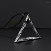 Pendant Necklaces Minimalist Twisted Geometric Pattern Triangle Circle Men's Necklace Couple Memorial Gift Street Casual Accessories