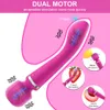 Vibratorer 20 hastigheter kraftfull dildo vibrator av magiska trollstav sexleksaker för kvinnor par g spot massager klitoris stimulator varor för vuxen 18 230508
