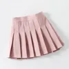 Spódnice munduru szkolne dziewczęta spódnice spódnice plisowane spódnica solidne ubrania dla dzieci dziecko maluch nastolatek dla dzieci 6 8 10 12 lat 230508