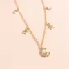 Belly Chains Fashion Gold Color Chain Crystal ingelegde Star Moon Sun Legering Hanger Taille Chains For Women Boho Sexy Beach Body Jewelry Gift Z0508
