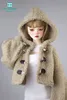 ملحقات الدمية 58 60 سم 1 3 BJD Doll Cloths DD SD13 Fashion Sherpa Jacket Gold Gold 230508