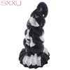 Anal Toys Sxxy Curve Anal Toys for Men Women Liquid Silicone Fantasy Butt Plug Monster Pärled Realistisk dildo Sex Shop G SPOT MASTURBATE 230508