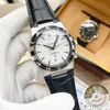 Omeg Armbanduhren für Männer 2023 Neue Herrenuhren 39mm Drei Stiche Automatische mechanische Uhr Top Luxusmarke Lederband Männer Konstellation Mode Montre de