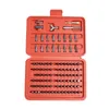 Schroevendraaiers 100-delige set schroevendraaier Precisie 1/4 inch sleufkop Phillips zeskantschroefmoeren Bits Multifunctionele handgereedschapsset Huishoudelijk reparatiegereedschap