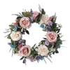 Fleurs décoratives Printemps Saison Rose Guirlande Simulation Fleur Suspendu Charme Articles De Fête DXAF