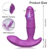 Vibromasseur Bluetooth APP Vibromasseur de poussée pour les femmes Pats télescopiques Stimulateur de clitoris G Spot Télécommande Butt Plug Masturbation Sex Toys 230508