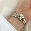 Catena minimalista 925 sterling silver AMORE braccialetti del cuore per le donne Moda vintage fatti a mano gioielli festa di compleanno regali 230508