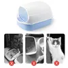 Housebreaking Legendog Cat Litter Box Plastic Hooded High Walls Kitten Potty Box Pet Litter Pan Cat Bedpan Pet Toilet Cat Accessories